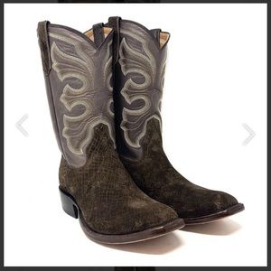 Pinto Ranch Rios leather cowboy boots
